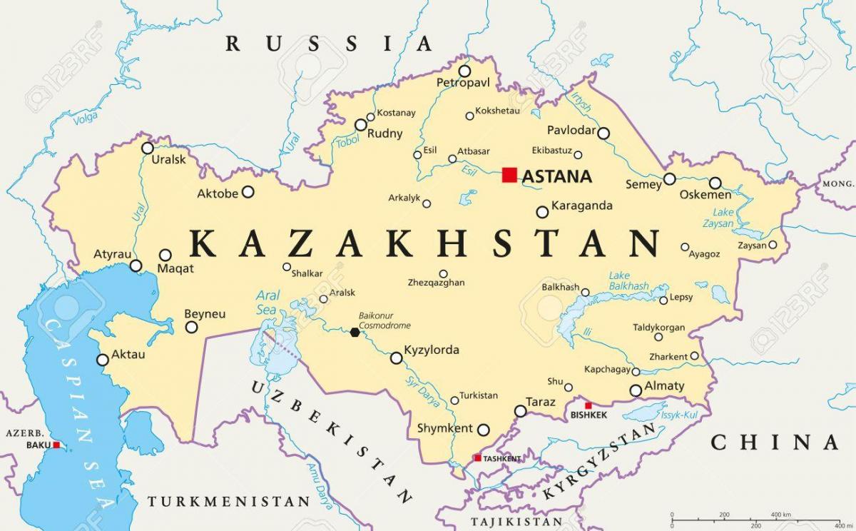 térkép astana, Kazahsztán