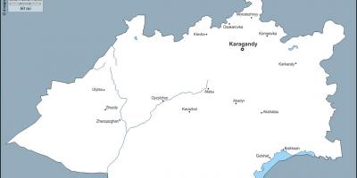 Térkép karaganda Kazahsztán