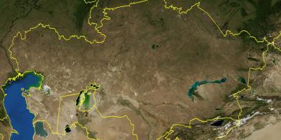 Térkép Kazahsztán topográfiai