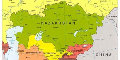 Térkép Kazahsztán térkép ázsia