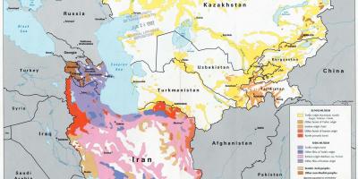 Térkép Kazahsztán vallás